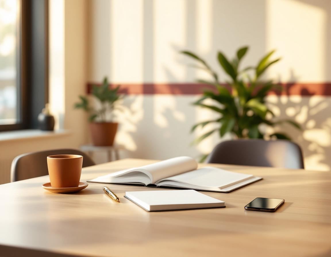A calm modern meeting space at GeminiSoft, ready for the conversation.